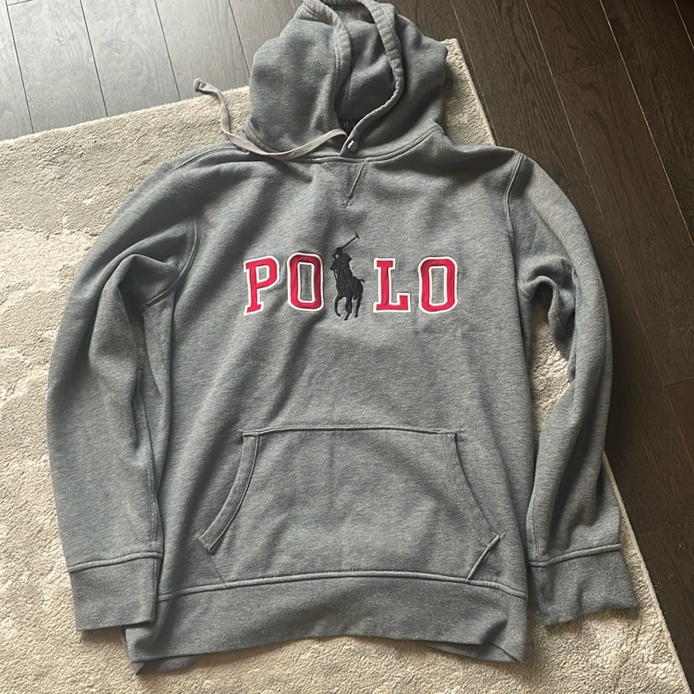 Grey Polo Hoodie